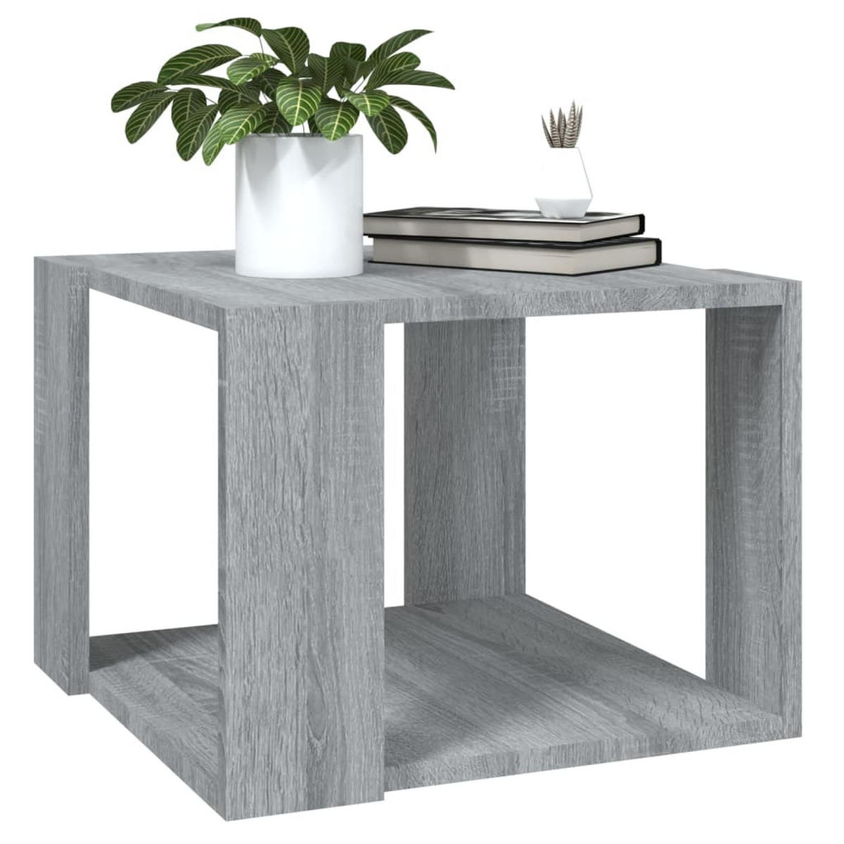 COUCHTISCH Grau Sonoma 40x40x30 cm Holzwerkstoff - Silbereichenfarben, Holzwerkstoff (40/40/30cm) - furnicato