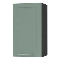 KÜCHENHÄNGESCHRANK Kvantum W2/40 Mint Matt / Schwarz Matt 40 / 32,5 / 72cm - Schwarz/Mintgrün, Holz/Holzwerkstoff (40/72/32.5cm) - Feldmann-Wohnen