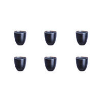 BECHER Iris 150ml - 6er-Set - Nachtblau - Blau, Keramik (0.15L) - Björn