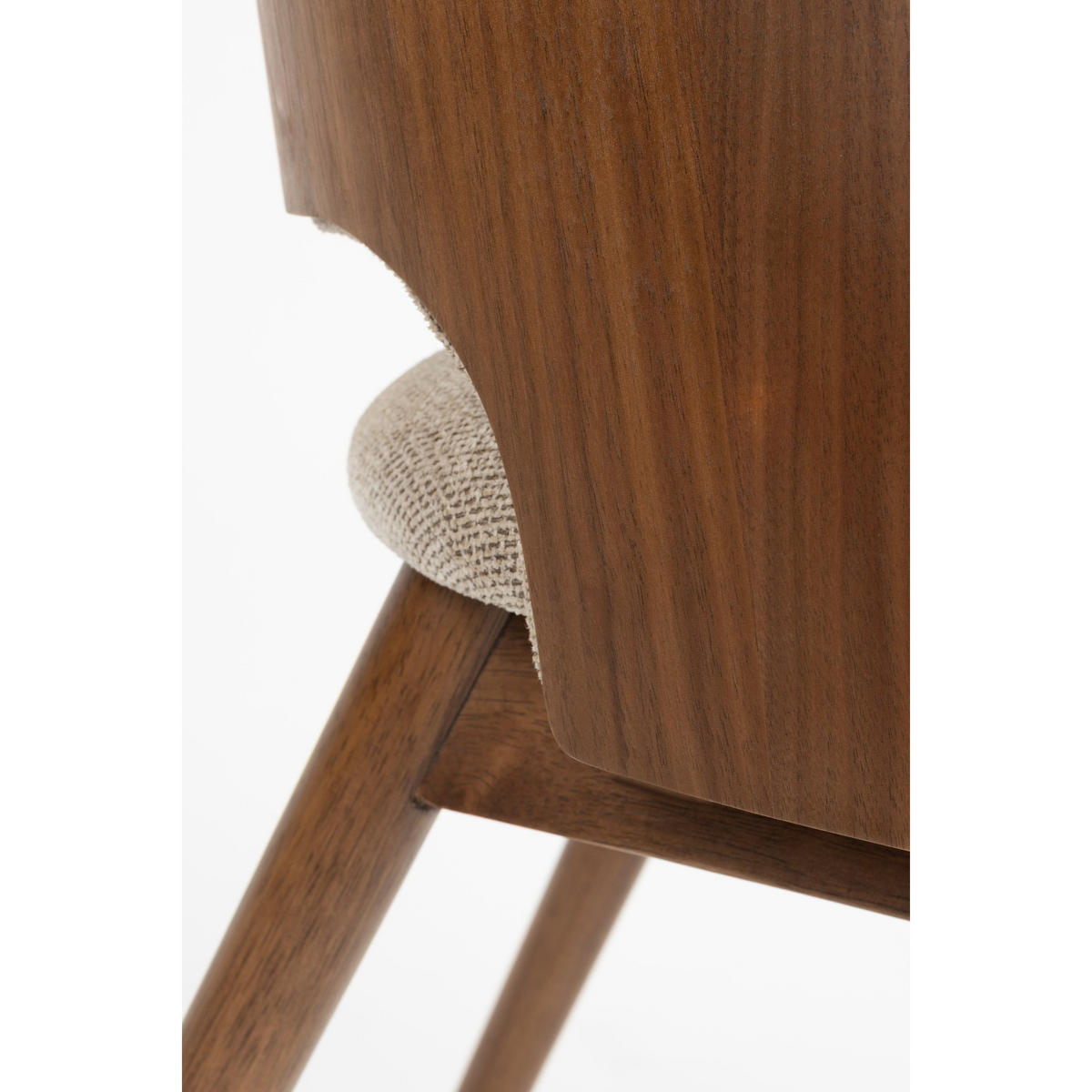 ESSZIMMERSTUHL Velore Nussbaum/ Beige - Beige, Kunststoff (49/78/58cm) - Dutchbone