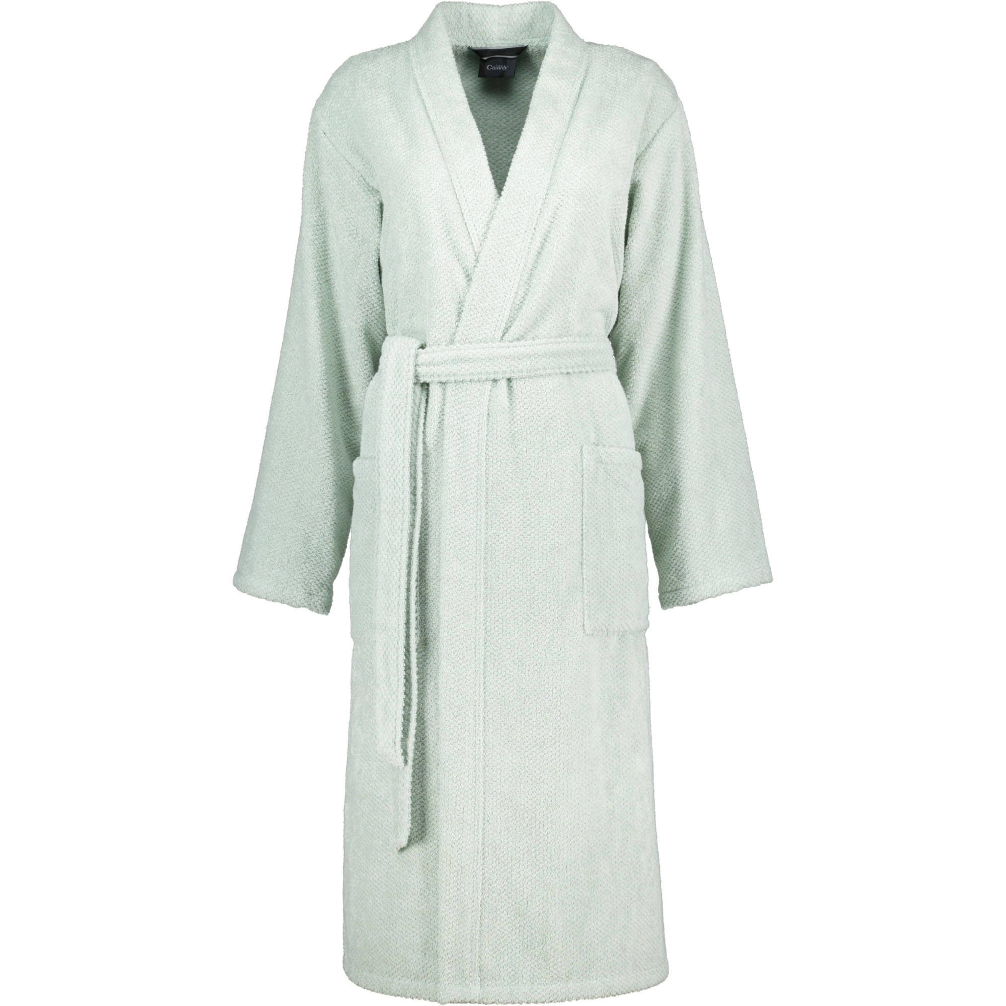 BADEMANTEL DAMEN KIMONO PURE 5222 EUKALYPTUS - 450 - Grün, Textil (XLnull) - Cawoe