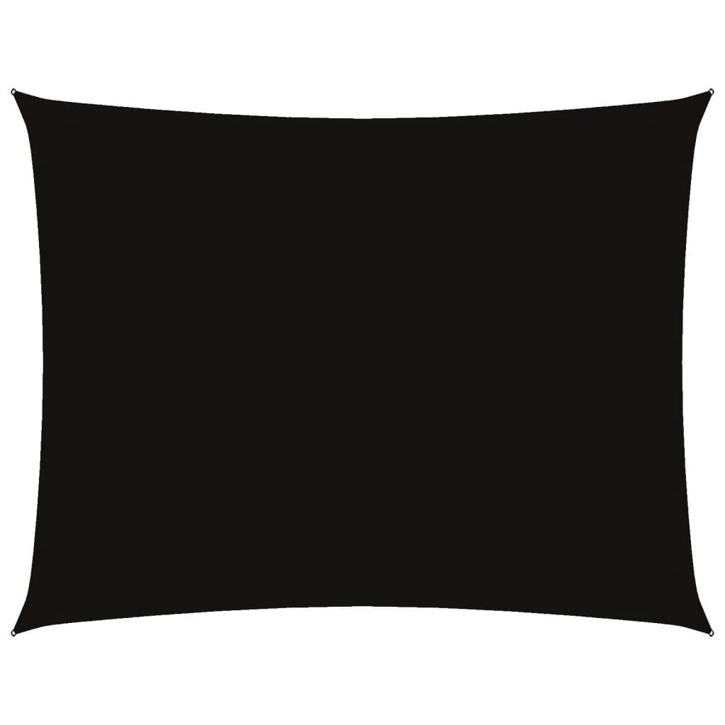 SONNENSEGEL Oxford-Gewebe Rechteckig 4x5 m Schwarz - Schwarz, Textil (500/400cm) - furnicato