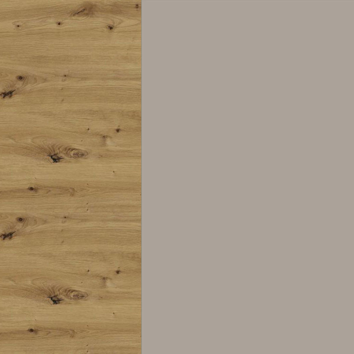 ECKHÄNGESCHRANK Bonn W14/60 Eiche Artisan / kaschmir matt 60 / 60 / 96cm - Kaschmir/Eiche Artisan, Holz/Holzwerkstoff (60/96/60cm) - Feldmann-Wohnen