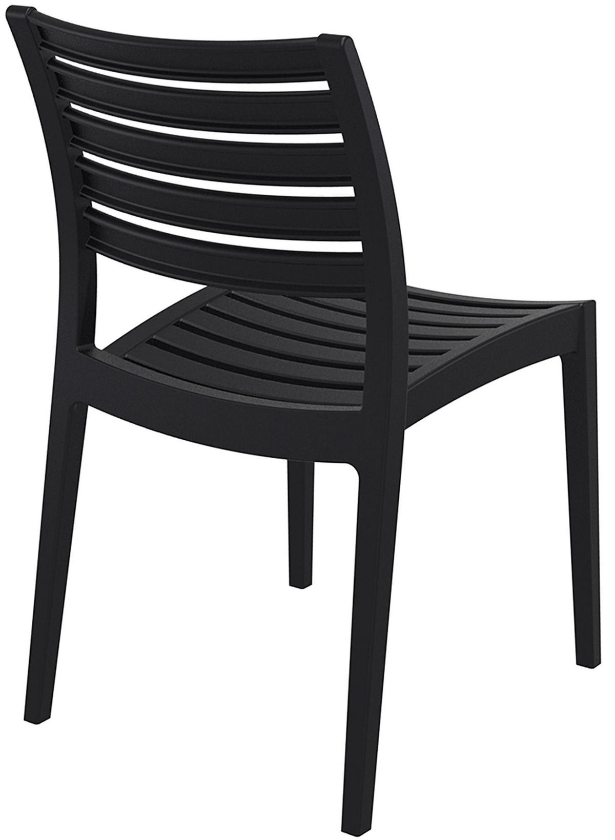 GARTENSTUHL Kunststoff schwarz - Schwarz, Kunststoff (48/82/58cm) - CLP
