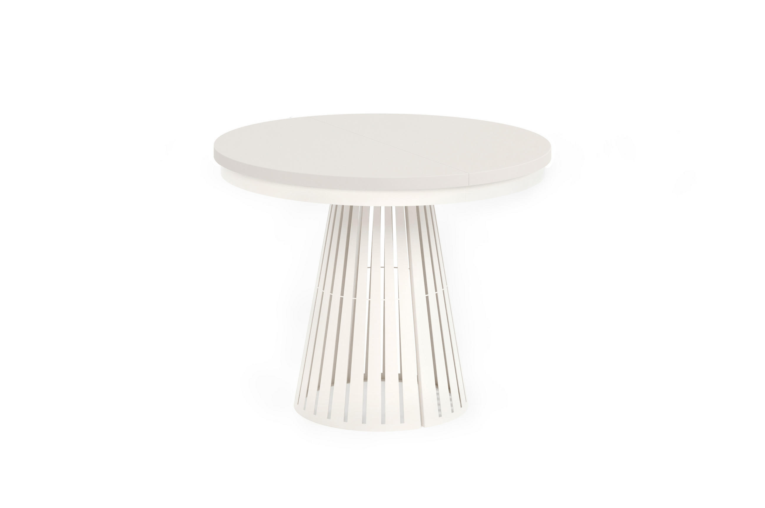 ESSTISCH Cone Bis - Kaschmir/Beige, Holzwerkstoff/Metall (100/100/76cm) - Meblini