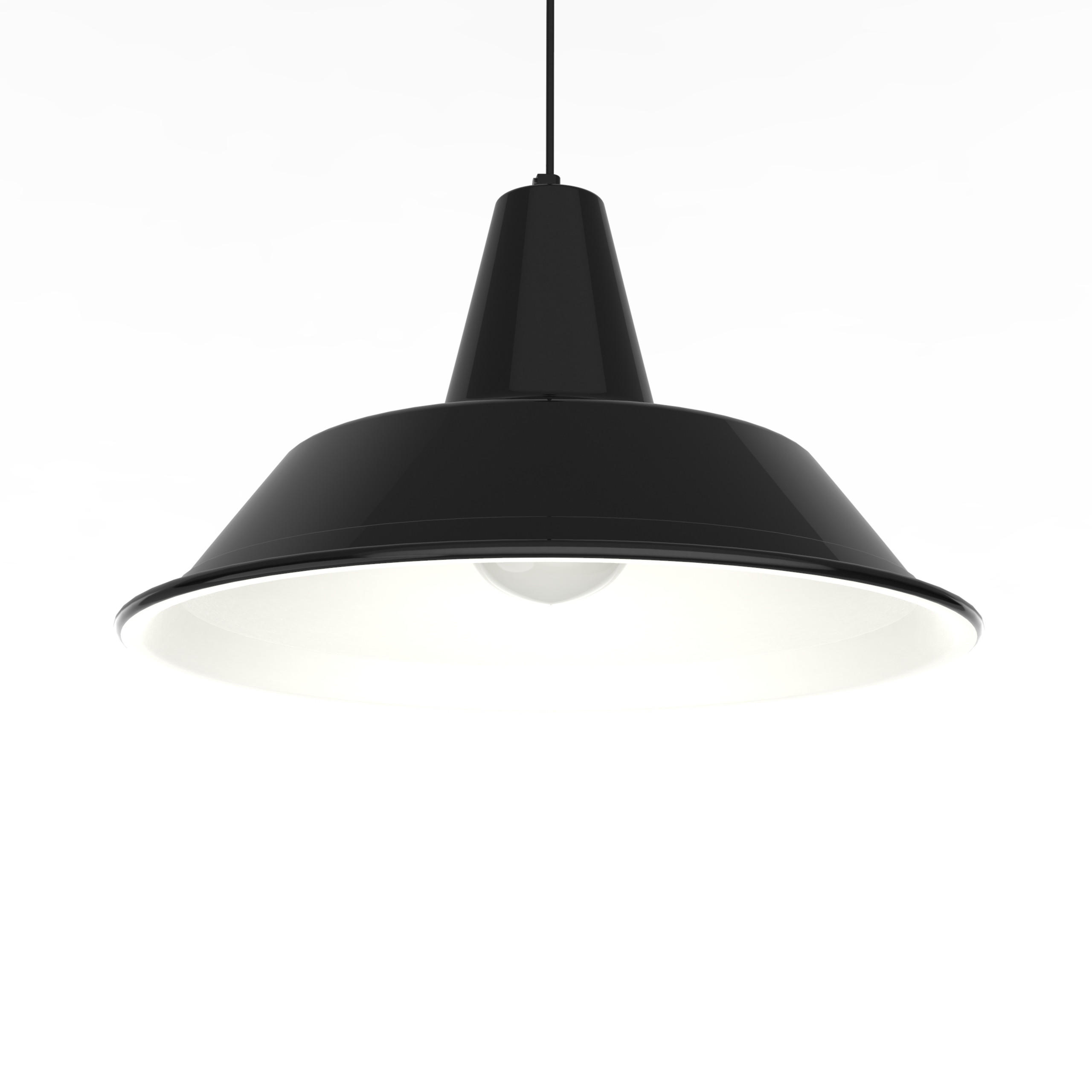 Lumicom Hängeleuchte Schwarz 45x25x45 cm