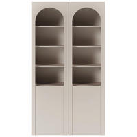 VITRINE Arkadia Kaschmirgrau 100 cm - Kaschmir, Holzwerkstoff (100/180/33cm) - Selsey