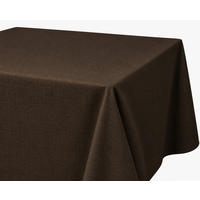 TISCHDECKE Leinenoptik 90/90 cm eckig braun - Braun, Kunststoff (90/90cm) - TiborTex