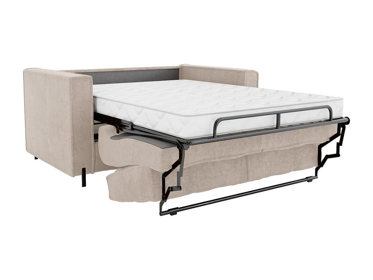 SCHLAFSOFA - 4 Personen - Stoff - Beige - - Beige, Textil (218/95/223cm) - Vente-Unique