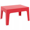 GARTEN-LOUNGETISCH Rot 77x56x43 cm - Rot, Kunststoff (77/56/43cm) - AlterEgo