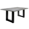 ESSZIMMERTISCH Eila 8 200 x 100 x 75 Esstisch Schwarzstahl/Beton - Hellgrau, Holz (200/100/75cm) - 58aufmkessel