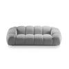 SOFA Diana aus 3D-Stoff silber 3 Sitzplätze - Silberfarben, Textil (114/72/234cm) - Micadoni