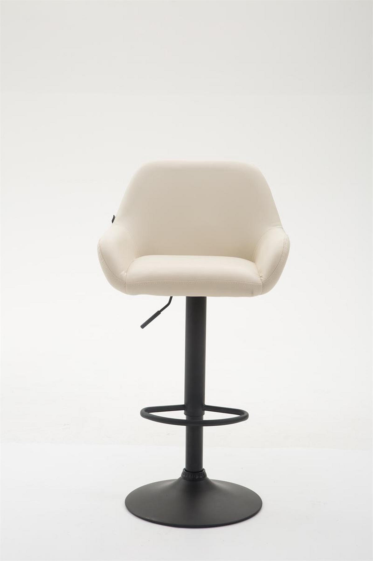 BARHOCKER Braga Kunstleder 89-109x51x52 cm creme - Creme, Leder (51/89/52cm) - furnicato