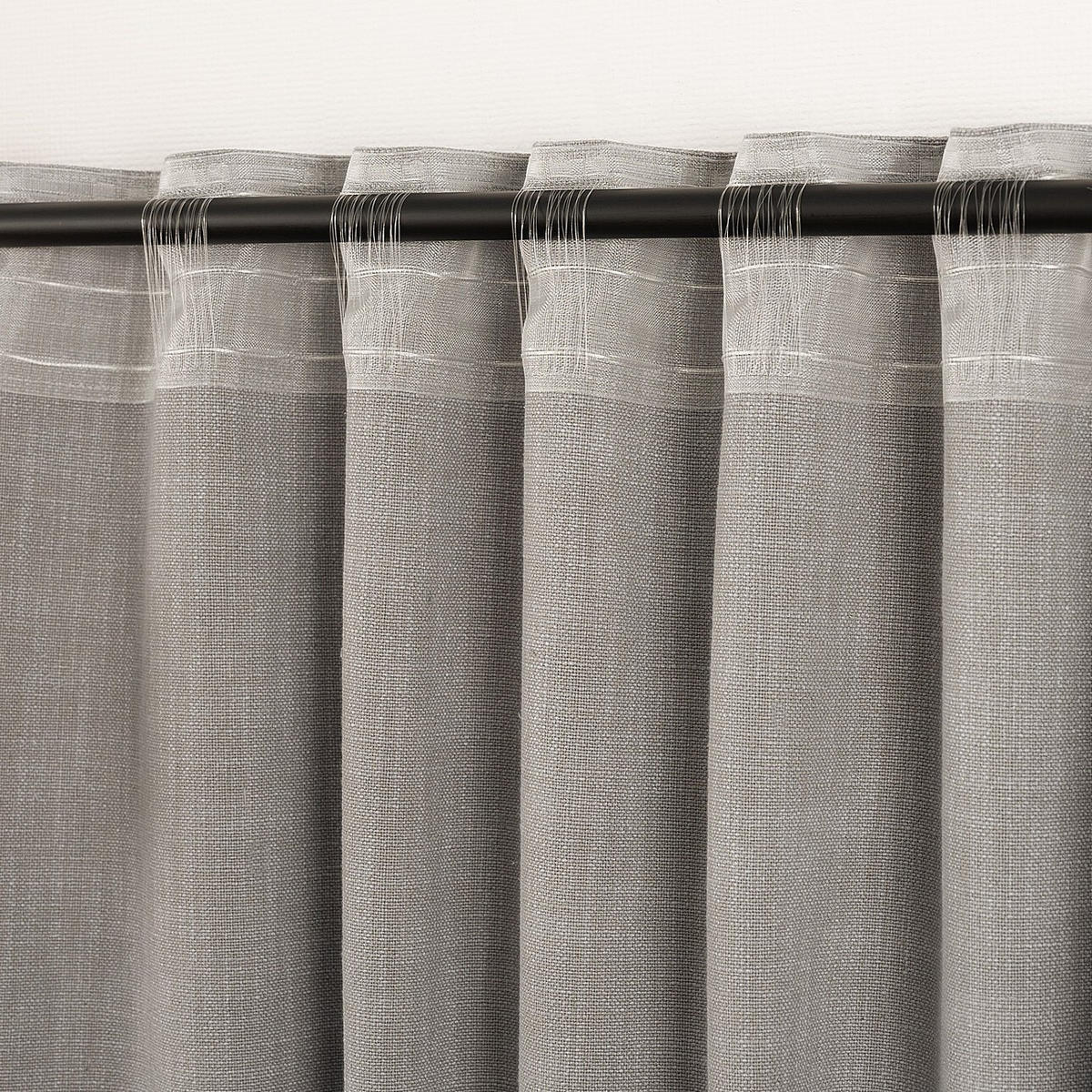 FERTIGVORHANG 140x280cm hellgrau - Grau, Textil (140/280cm) - Dekoria