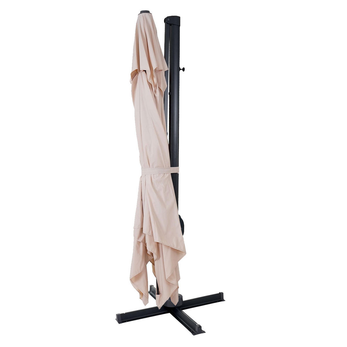 AMPELSCHIRM Cremeweiß 300/400 cm - Weiß, Textil (400/360cm) - MCW