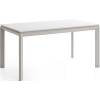 ESSTISCH Elan rechteckig ausziehbar verlängerbar mit Schwarzen Metallbeinen, Weiß 180-270/90/76 cm - Kaschmir/Beige, Holzwerkstoff/Metall (90/270/78cm) - WFL GROUP