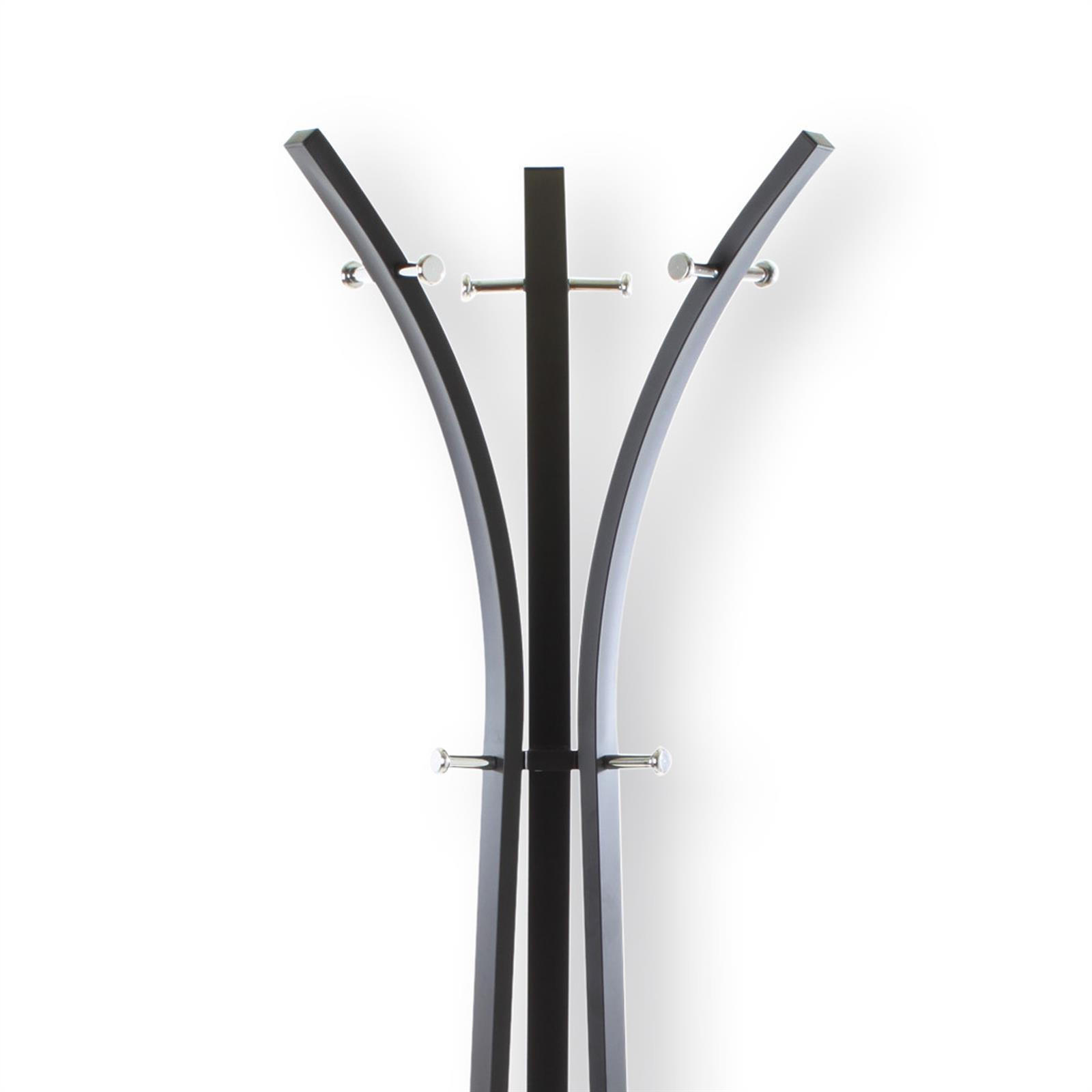 GARDEROBENSTÄNDER LUGANO - Schwarz, Metall (58/175/58cm) - IDIMEX