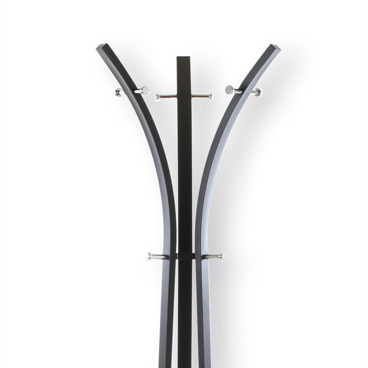 GARDEROBENSTÄNDER LUGANO - Schwarz, Metall (58/175/58cm) - IDIMEX