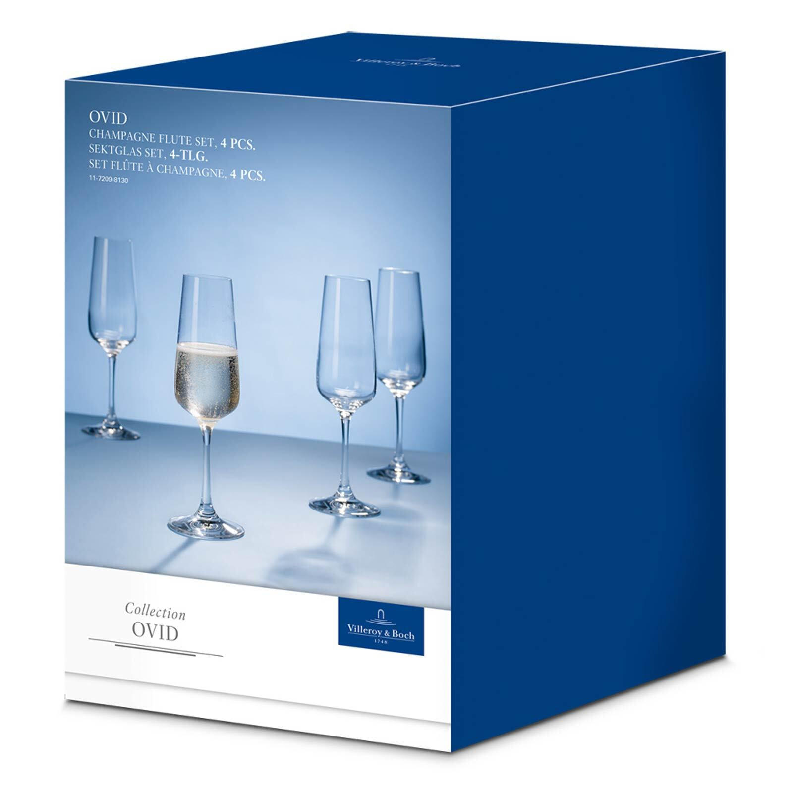 CHAMPAGNERGLÄSER Ovid transparent 250 ml 4er Set - Transparent, Glas (0.25L) - Villeroy & Boch