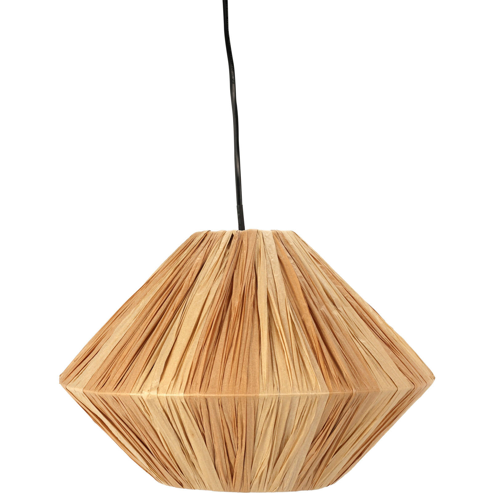 HÄNGELEUCHTE Papier - Beige, Papier (33/33/24.5cm) - Home Styling Collection