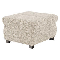 POLSTERHOCKER Bangkok Klein - Silberfarben/Naturfarben, Holz/Kunststoff (60/39/60cm) - MIRJAN24