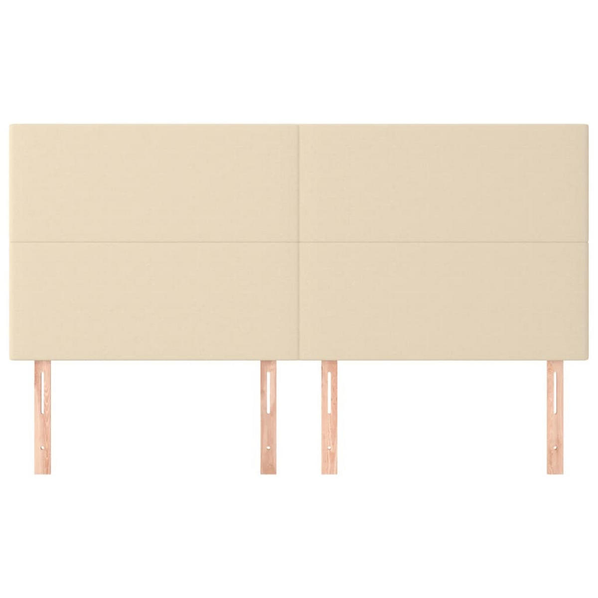 KOPFTEIL Creme 160/5/118/128 Cm Stoff - Creme, Textil (5/128/160cm) - vidaXL