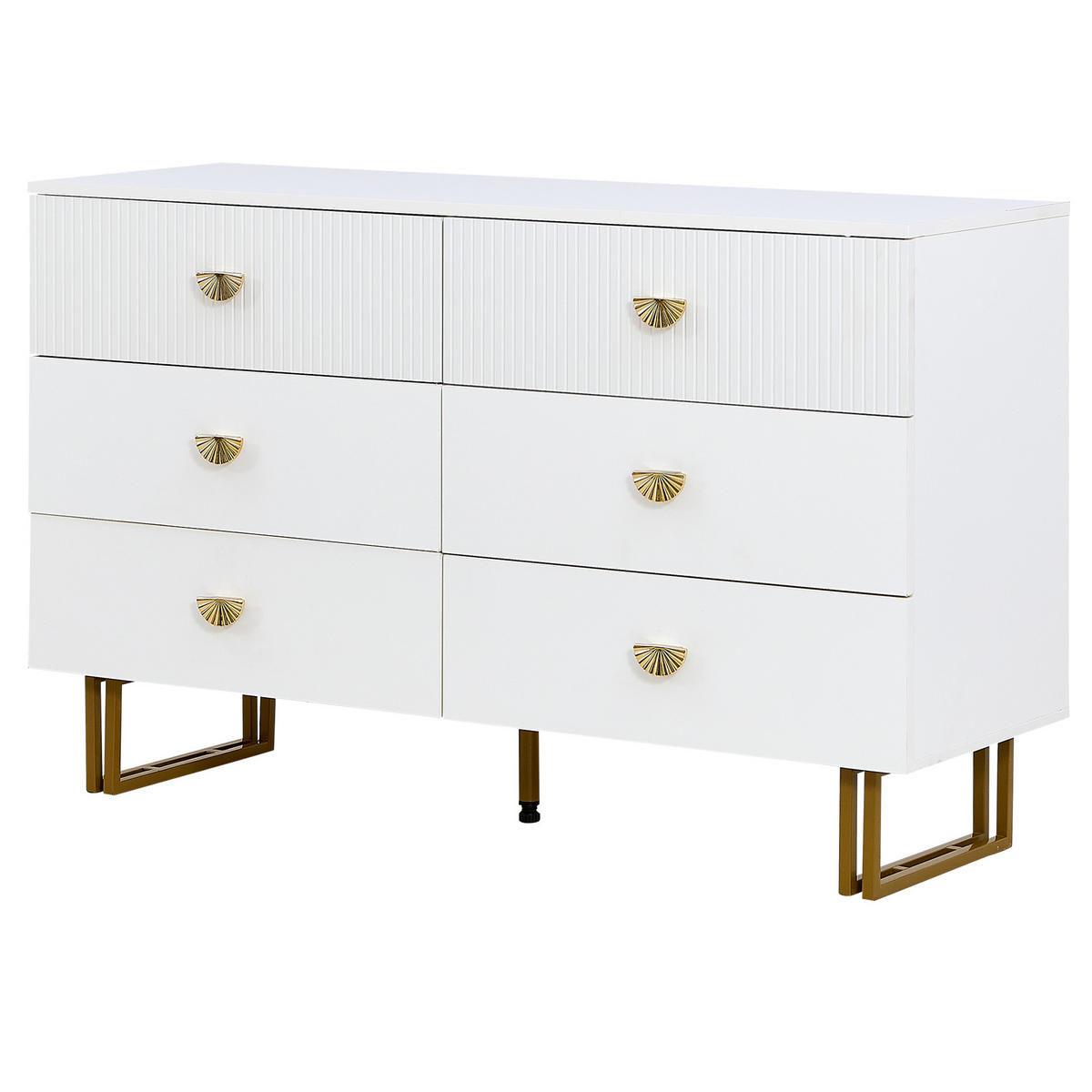 SIDEBOARD Weiß 120/40/75 cm - Weiß, Holzwerkstoff (120/75/40cm) - PANGIVO