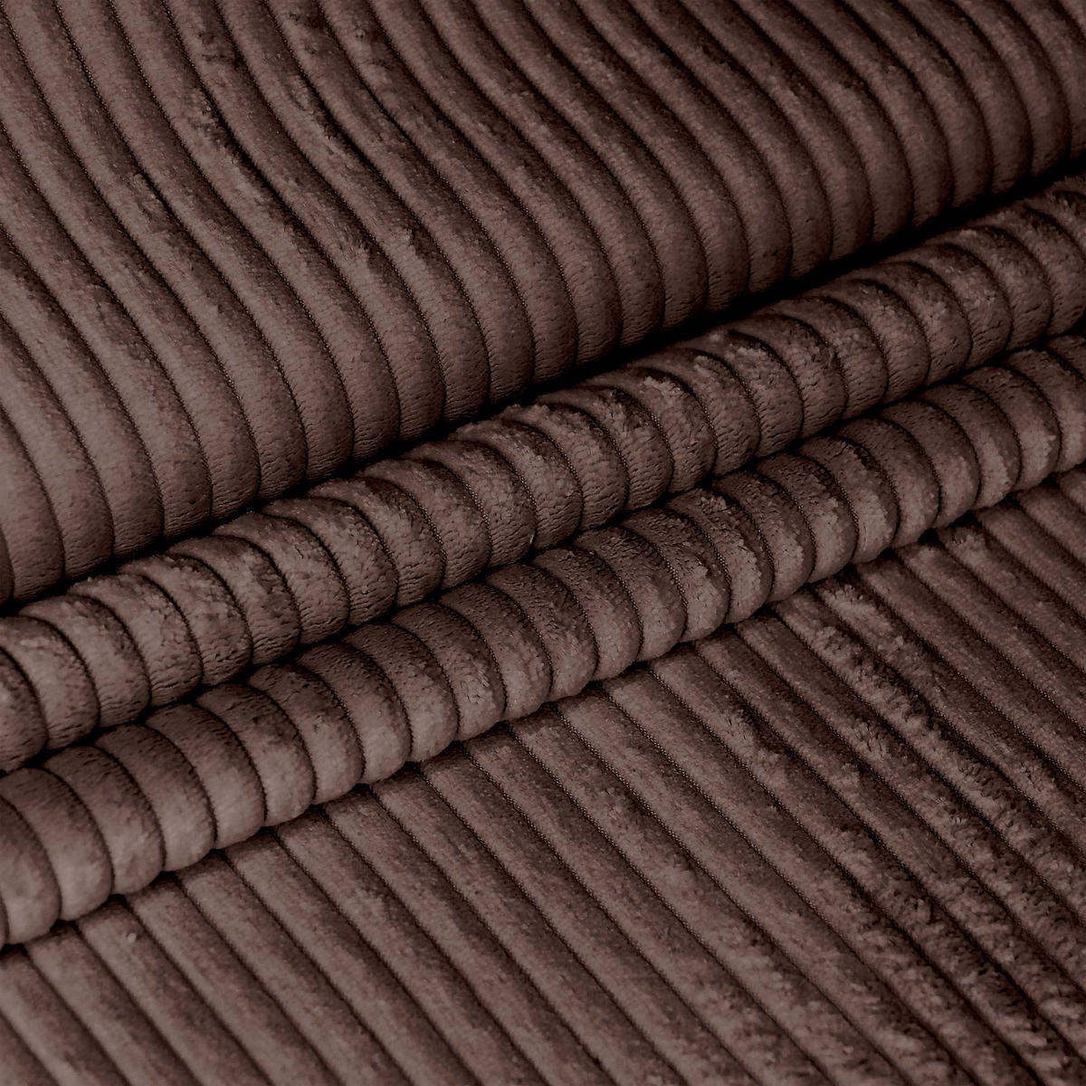 SITZSACK MIT FUßSTÜTZE Kordsamt 2-tlg Roasted Cocoa M - Dunkelbraun/Braun, Textil (80/120/80cm) - Dreamroots