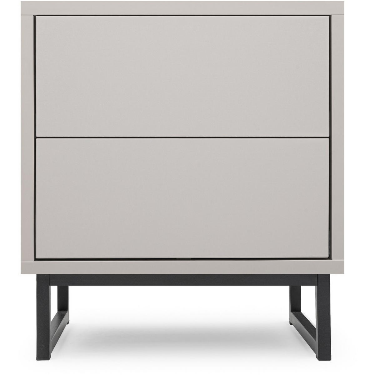 NACHTTISCH Giana mit 2 Schubladen, 43 cm, Beige Sand - Sandfarben/Beige, Holzwerkstoff (43/48.5/34cm) - Beautysofa