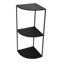 SPALTEN Ecky Schwarz - Schwarz, Metall (38/38/90cm) - LOFT42