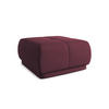 POUF Chenille Stoff Rot - Rot/Weinrot, Kunststoff/Textil (60/35/60cm) - Makamii