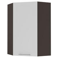 KÜCHENHÄNGESCHRANK Kvantum W4/10/60 Weiß Matt / Lava Matt 60 / 60 / 96cm - Dunkelgrau/Weiß, Holz/Holzwerkstoff (60/96/60cm) - Feldmann-Wohnen
