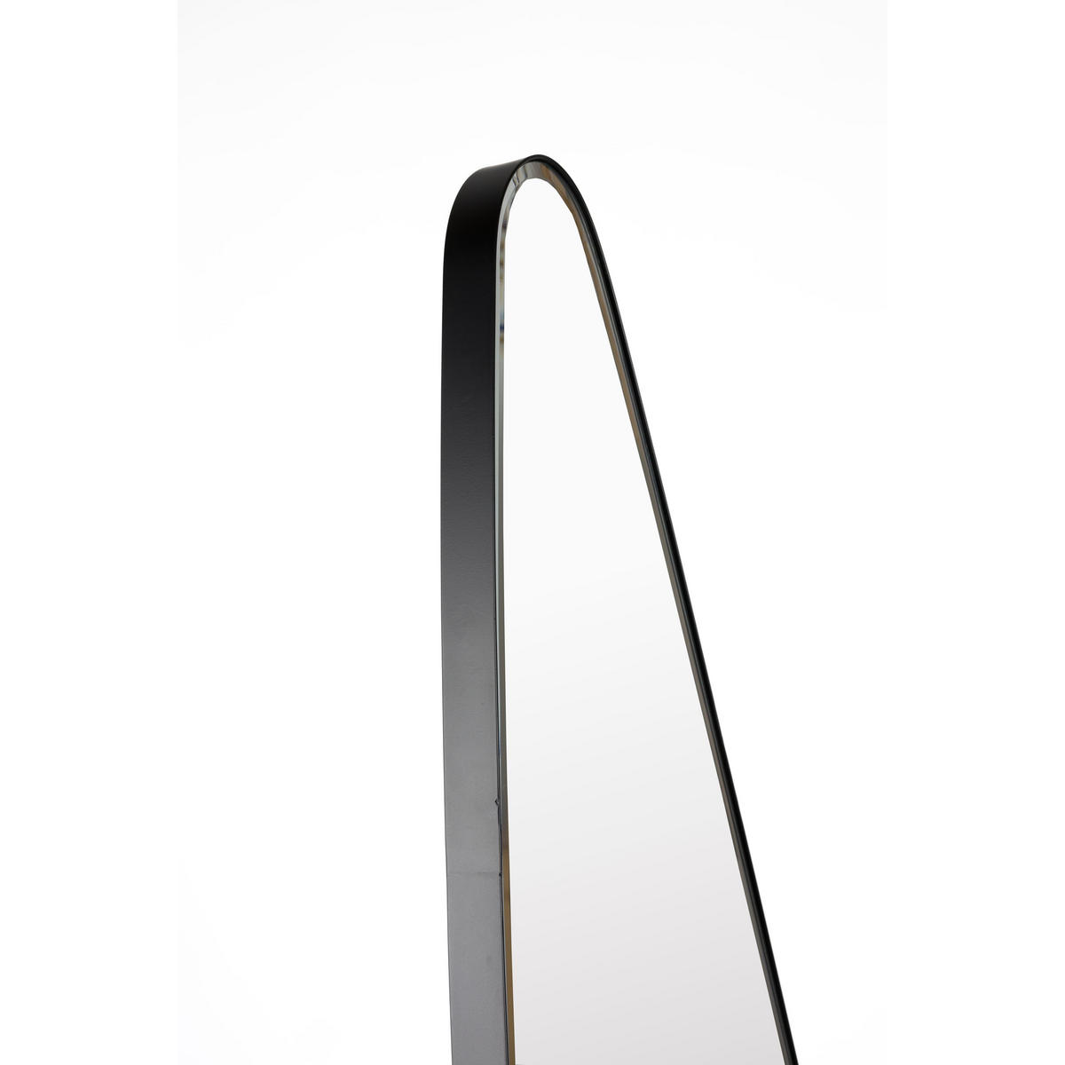 STANDSPIEGEL Dropz Organische Form - Schwarz, Metall (40/135/35cm) - Housecraft Living