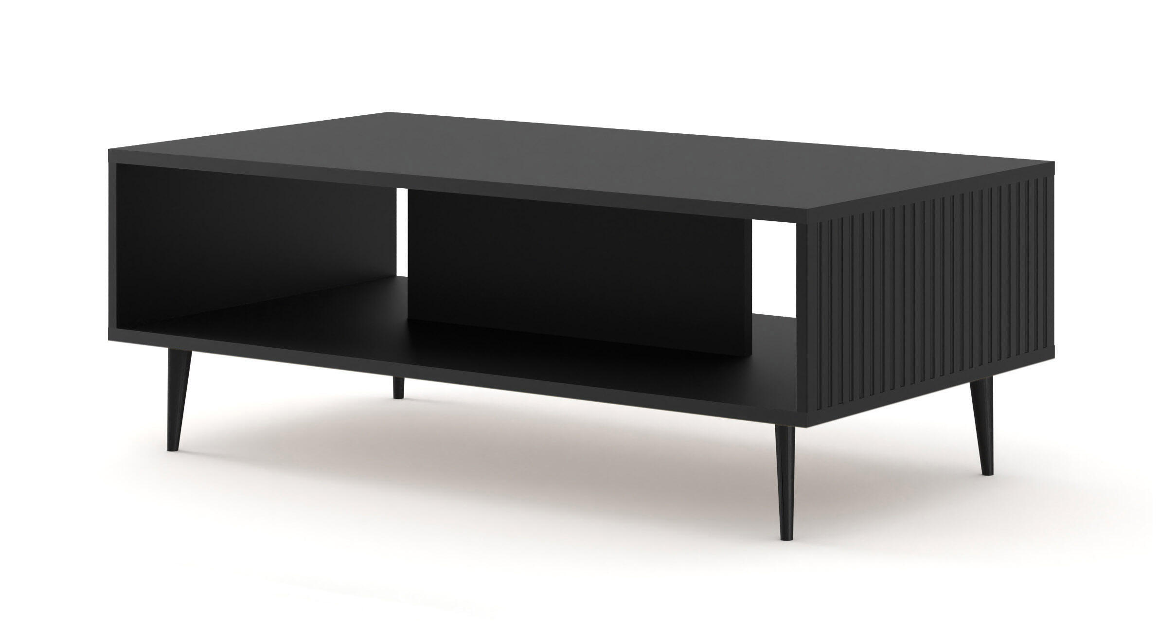 COUCHTISCH SCHWARZ - Schwarz, Holzwerkstoff (60/90/43cm) - FURNLUX