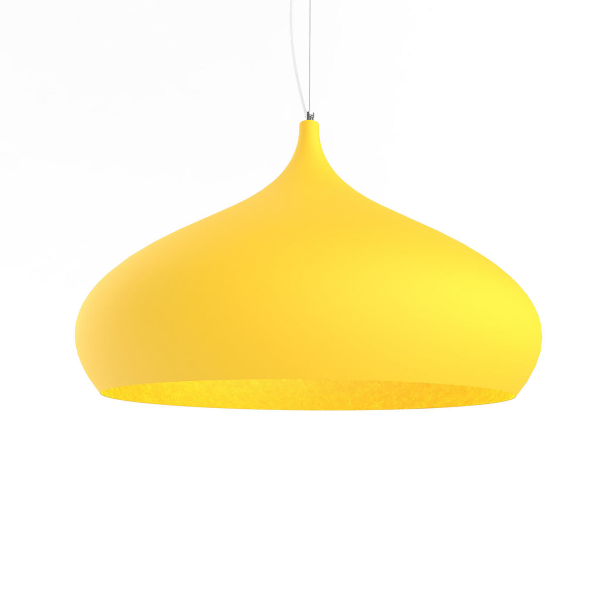 HÄNGELEUCHTE - Gelb, Metall (60/60/55cm) - Lumicom