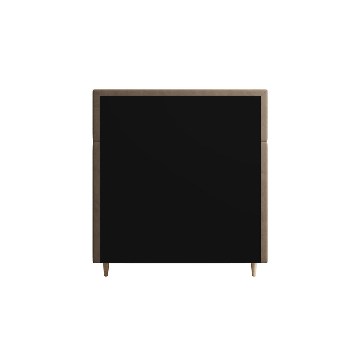 BOXBETT FLO 120x200 Itaka 48, mit Matratze H3, Bonell und Topper, Camel - Cappuccino, Holz/Textil (120/200cm) - Bedante