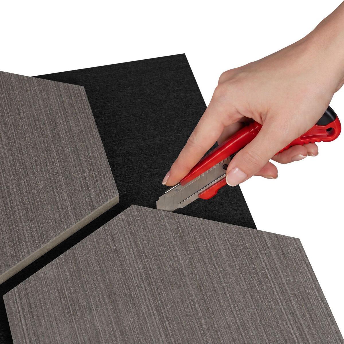 AKUSTIKPANEELE Sonic Shield, je 76 x 62 x 1,8 cm, Größe flexibel anpassbar, Eiche grau - Grau/Silbereichenfarben, Holz (62/1.8/76cm) - tectake