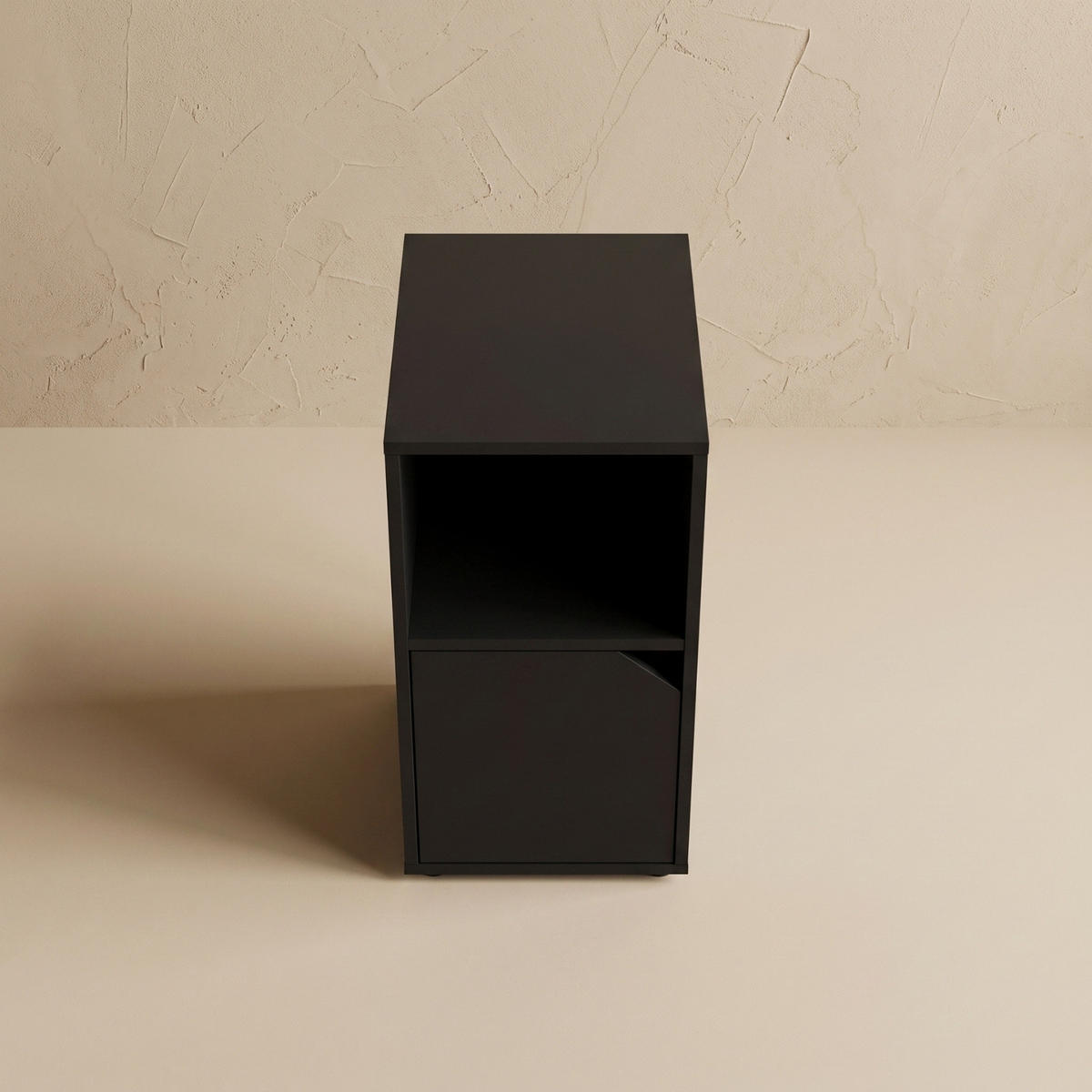 SCHRANK mit Türen 25/34/61,5 cm - Schwarz, Holzwerkstoff (34/61.5/25cm) - SCENA LIVING