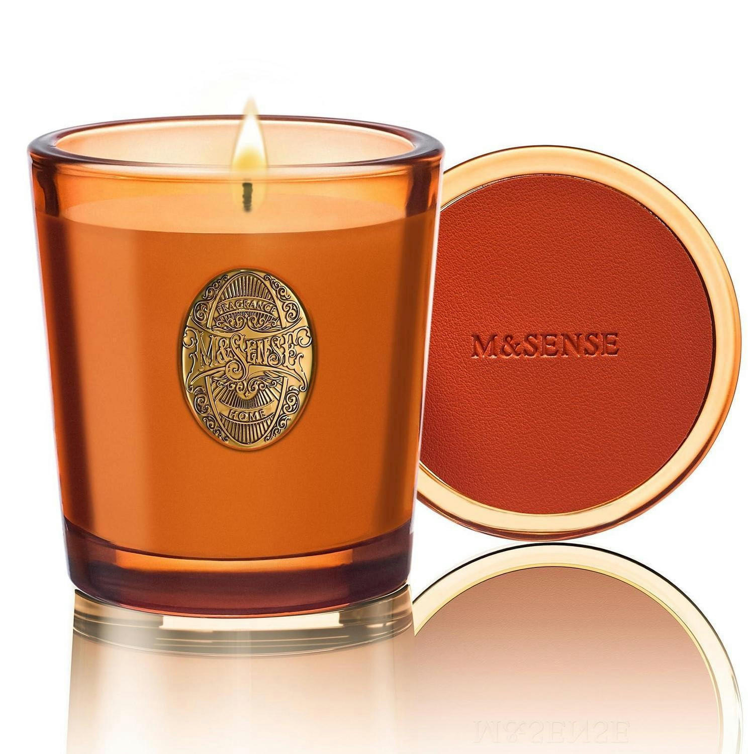 DUFTKERZE Noir Air 260g Sojawachs 55h Brenndauer - Orange, Paraffin (15.8cm)