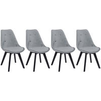 STÜHLE Nora Grau 4er-Set - Grau, Textil (49/81/52cm) - Happy Garden