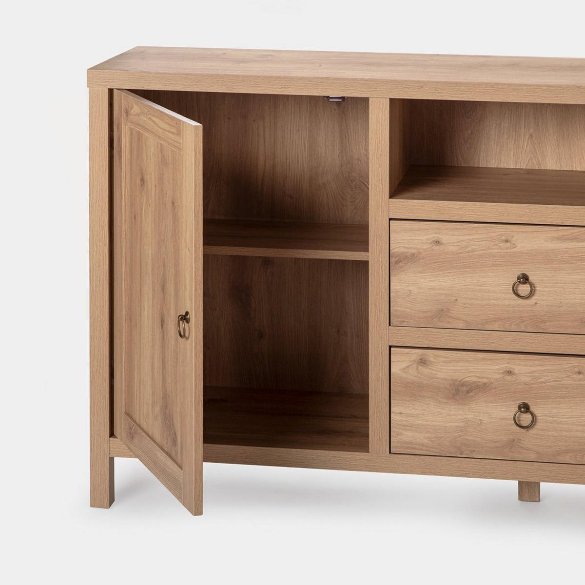 SIDEBOARD GROSSES Livorno Natürlich 160 cm x 85 cm - Naturfarben, Holzwerkstoff (160/85/40cm) - Klast Home