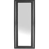 WANDSPIEGEL schwarz rechteckig 51/141 cm Lunel - Schwarz, Kunststoff (51/141/3cm) - Beliani