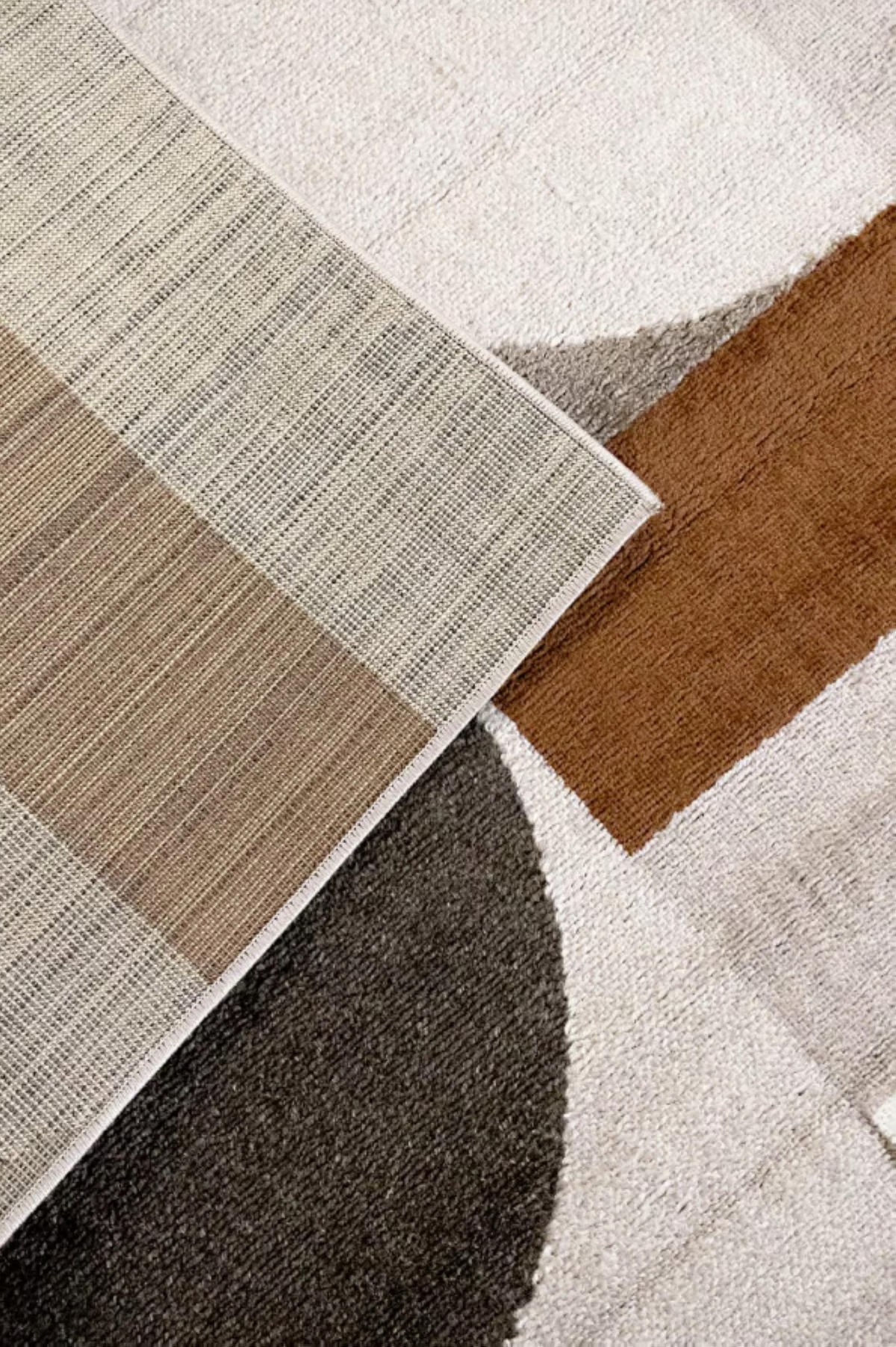 TEPPICH modern Flachgewebe JERSEY Braun 133 x 190 cm - Braun, Textil (133/190cm) - Novatrend