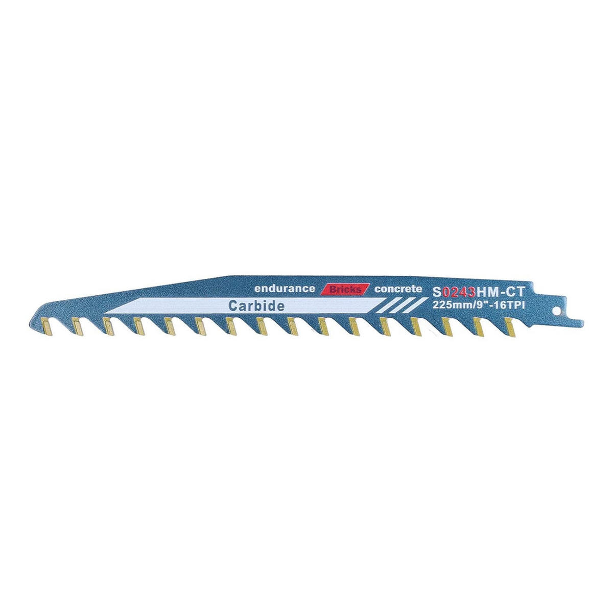 SÄGEBLATT - geeignet für Porenbeton, Ziegel, Zementplatten und Beton, 225 mm lang. - Blau, Metall (22.5/2.6/1cm) - DCA