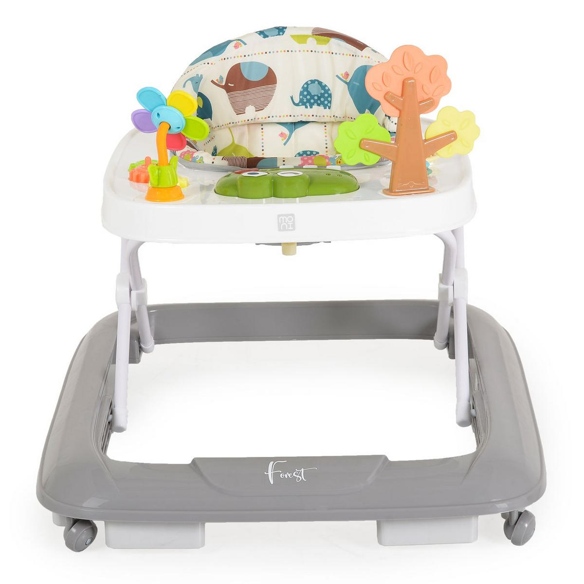 LAUFLERNHILFE Forest Lieder grau Lichter Spielcenter Räder faltbar Stopper 12 kg - Grau, Kunststoff (62/58/70cm) - Moni