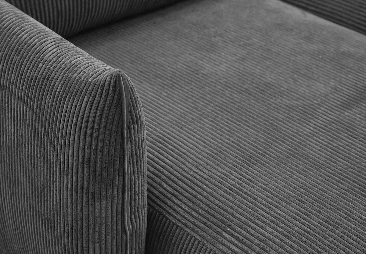 ECKSOFA TAUER 5-Sitzer, dunkelgrau - Dunkelgrau/Schwarz, Holzwerkstoff/Kunststoff (173/294cm) - Courtois Laville