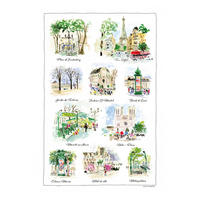 GESCHIRRTUCH Paris scénettes weiß 48 x 72 cm - Weiß, Textil (48/72cm) - Winkler
