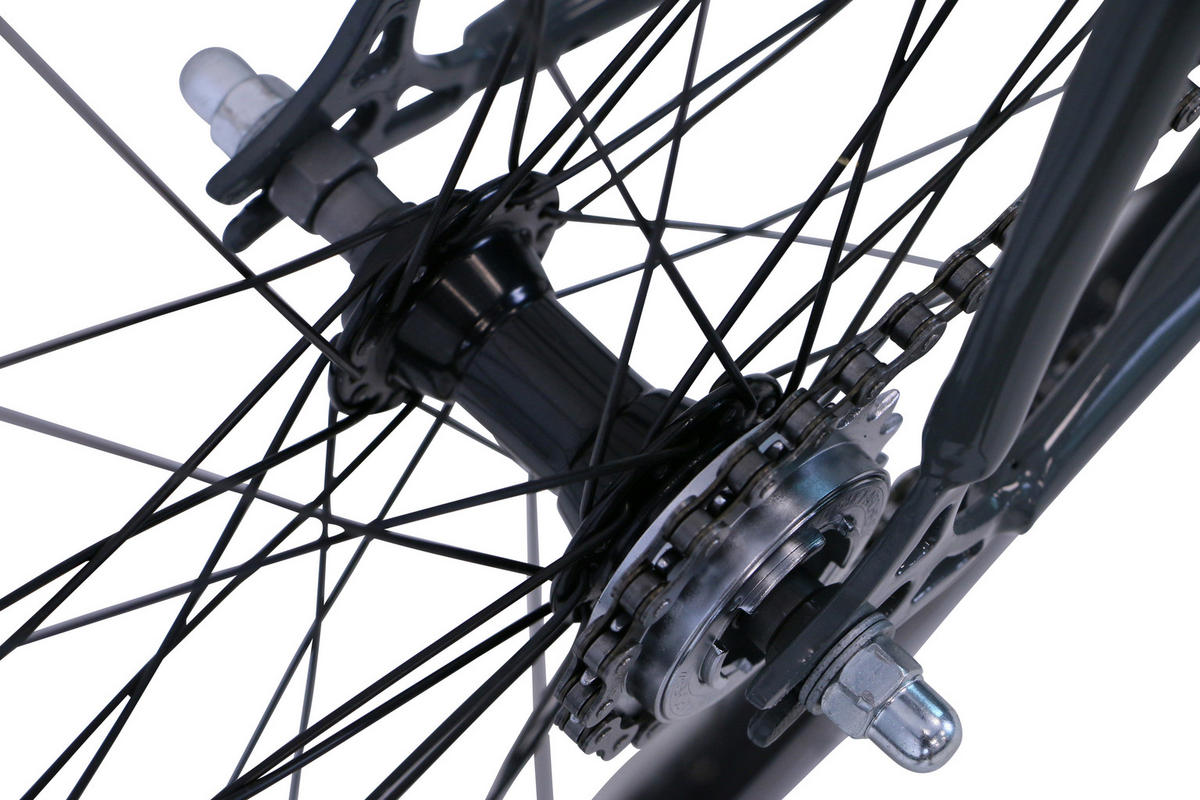 VINTAGE Single Speed Grey 28 Zoll Gr: 55 (L) - Grau, Metall (55cm) - Hawk Bikes