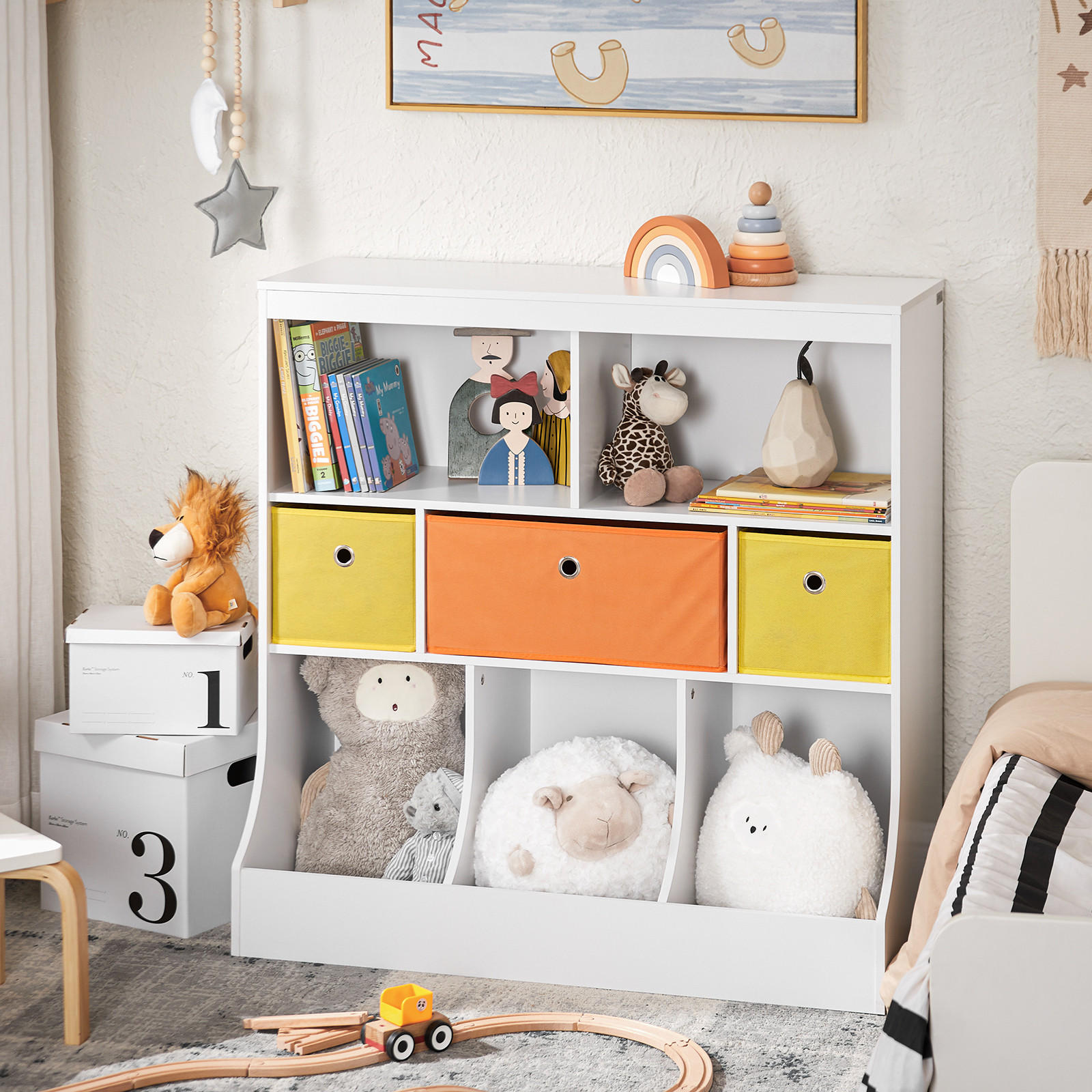 KINDERREGAL Weiß - Weiß, Holzwerkstoff (92/93/40cm) - SoBuy