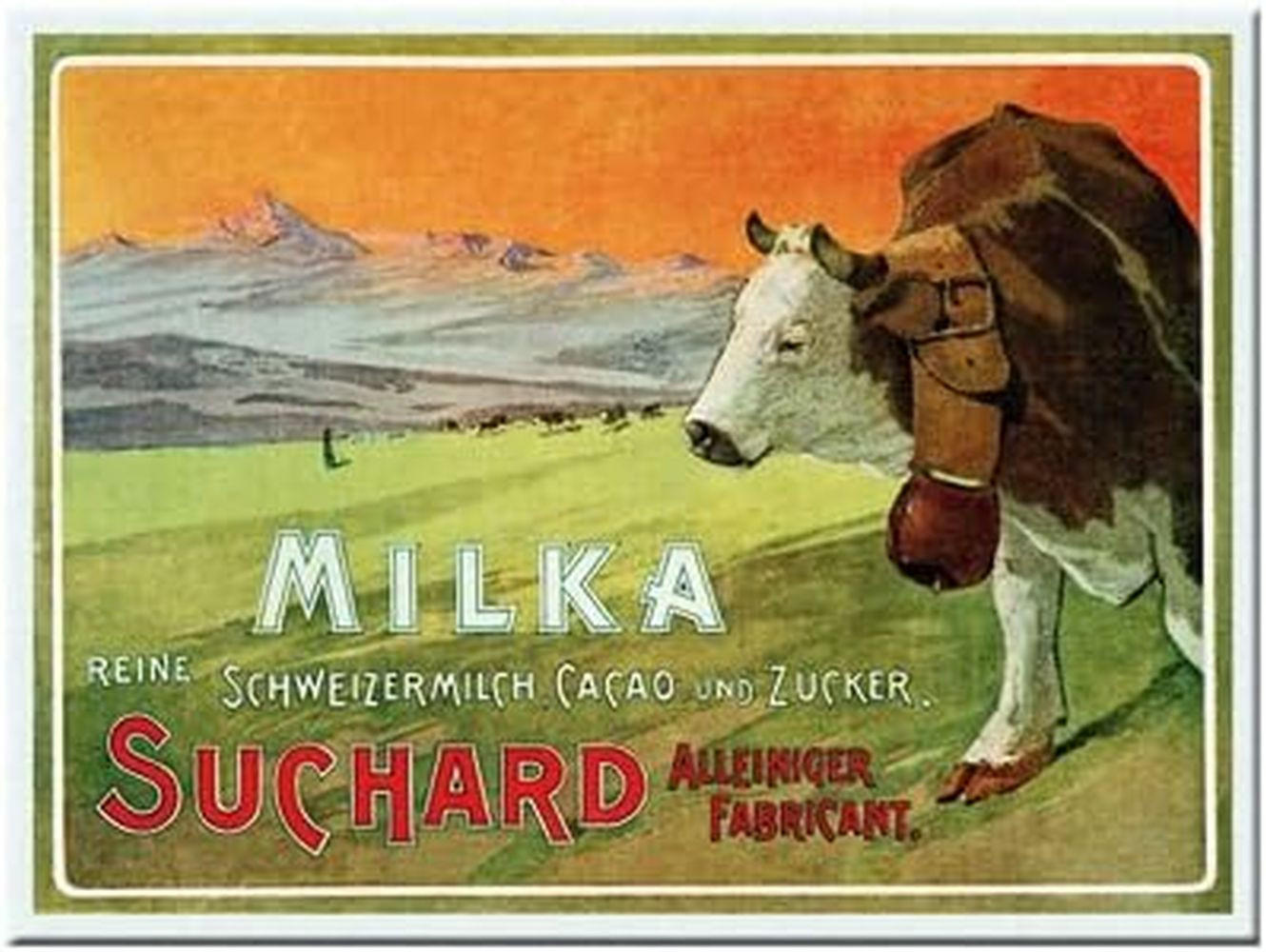 MAGNET 6/8 cm Milka Suchard - Multicolor, Metall (8/6/0.1cm) - Nostalgic-Art
